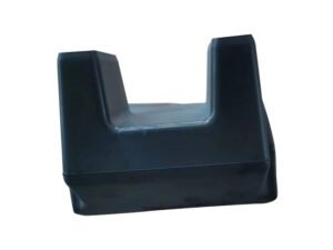Molded rubber silicone part