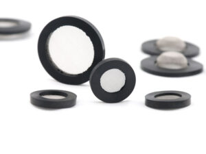 Molded rubber silicone part