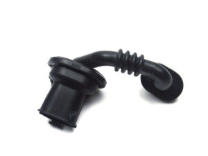 Molded rubber silicone part
